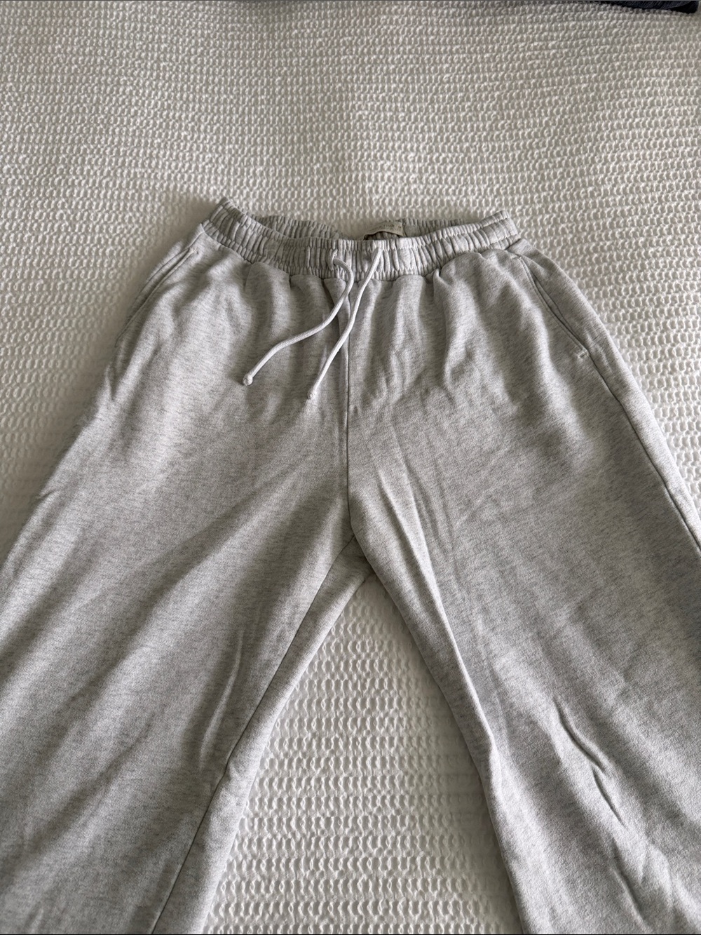 Abercrombie & Fitch Light Gray Wide Leg Sweatpants